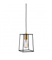 Modern pendant lamp Alanis Matt black, gold