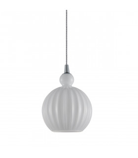 Suspension moderne Biron Chrome en métal