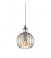 Suspension moderne Biron Chrome hauteur 2,4 Cm