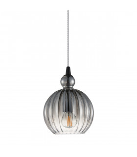 Moderne Pendelleuchte Biron Matt schwarz