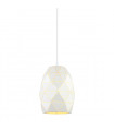 Suspension moderne Harley blanc 1 ampoule