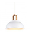Danito white wooden modern hanging lamp