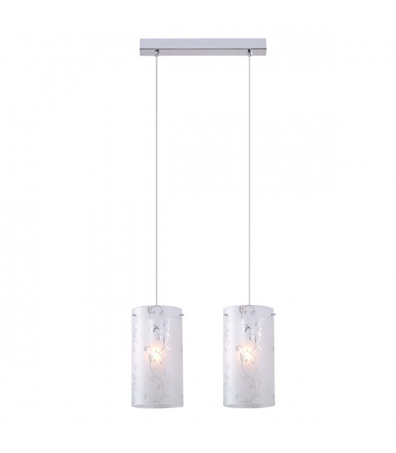 Lampada a sospensione moderna Rico cromata
