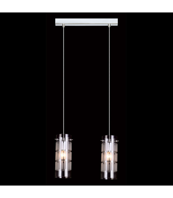 Max Chrome 2-Light Modern Pendant