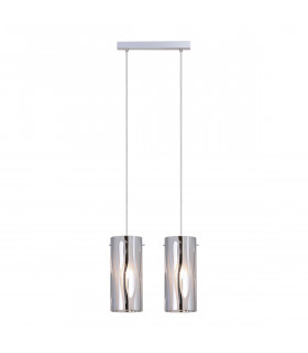 Modern pendant light Triplet Chrome 2 bulbs