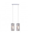 Modern pendant light Triplet Chrome 2 bulbs