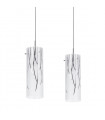 Suspension moderne Kosma Chrome 2 ampoules