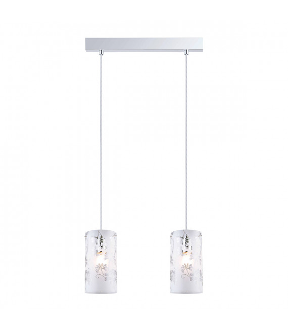 Modern suspension Sense Chrome in glass and metal