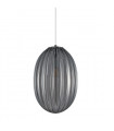 Modern pendant lamp Parlo Chrome and smoked gray