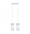 Vigo Chrome 2-Light Modern Pendant