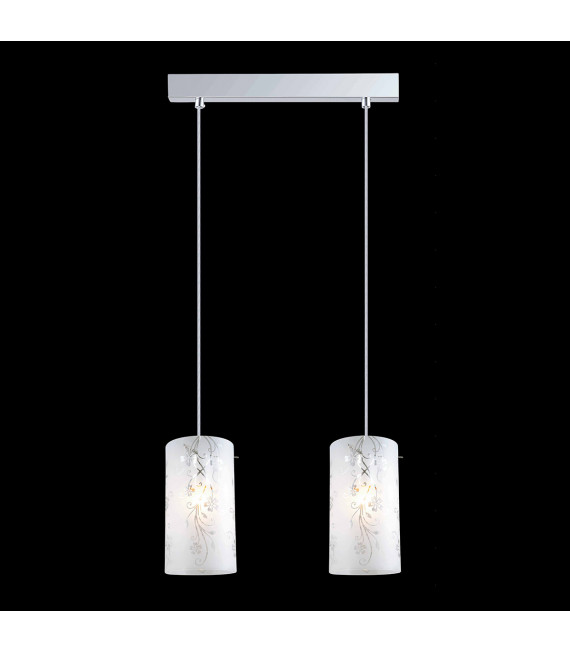Suspension moderne Valve Chrome 2 ampoules