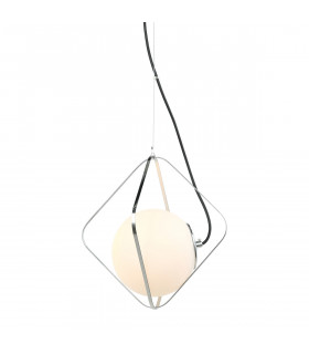 Moderne Pendelleuchte Canto Chrome, schwarz