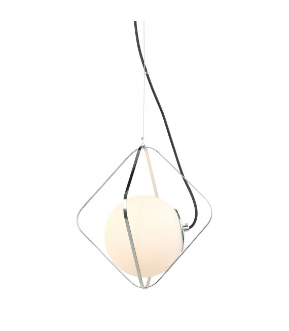 Suspension moderne Canto Chrome, noir
