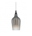 Modern pendant light Sabers Matt black and fimé gray