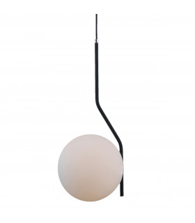 Moderne Pendelleuchte Carimi Satin schwarz
