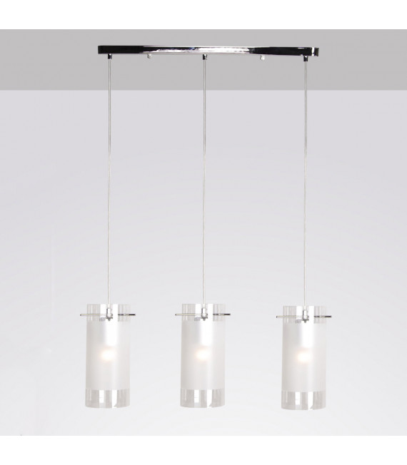 Modern Blend Chrome 3-Light Pendant