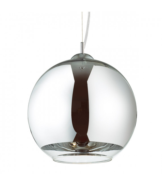Suspension moderne Laurent Chrome 1 ampoule