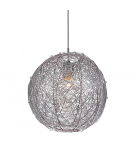 Moderna lampada a sospensione Ness argento