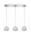 Modern hanging lamp James WH white 3 bulbs