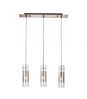 Suspension moderne Vicky Chrome 3 ampoules