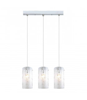 Modern pendant light Valve Chrome 3 bulbs