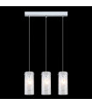 Suspension moderne Danni Chrome 3 ampoules
