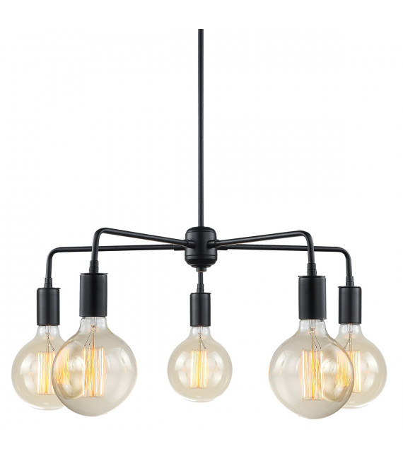 Lámpara colgante moderna Malene Black