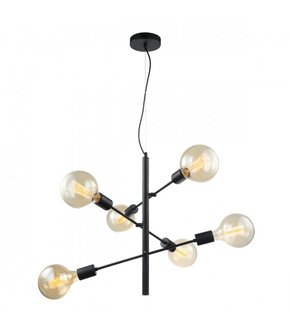Lámpara colgante moderna Madalyn Black