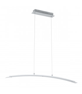 Moderne Pendelleuchte Melodie Gebürstetes Silber