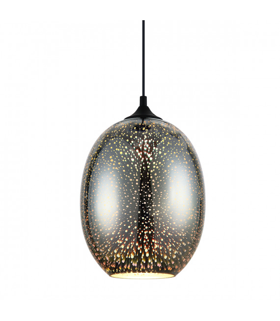 Modern suspension Andromeda 3D Black, colored in metal
