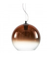 Modern pendant lamp Namelo Matt black and smoked chrome