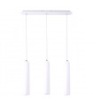 Suspension moderne Athan WH blanc 3 ampoules