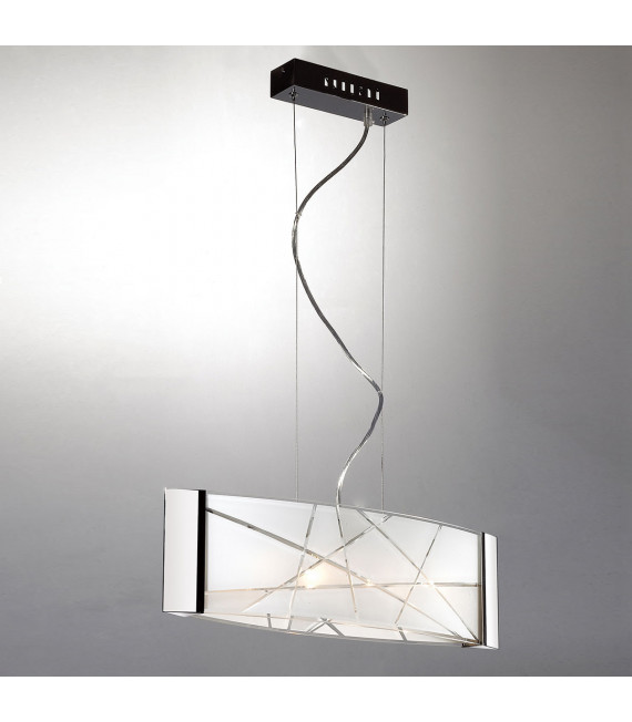 Moderne Pendelleuchte Abigail Chrome