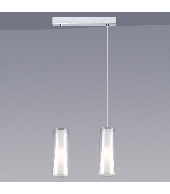 Moderne Pendelleuchte Carole Chrome