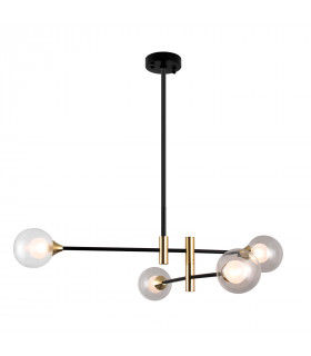 Lampadario moderno Marino Nero, ottone