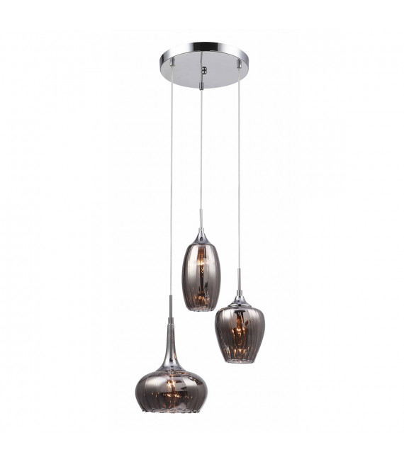 Modern hanging lamp Marano Chrome, smoked
