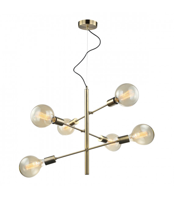 Moderna lampada a sospensione Madalyn bronzo antico