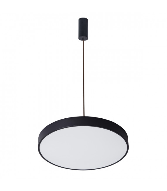 Lampada a sospensione moderna Orbital Nera sabbiata