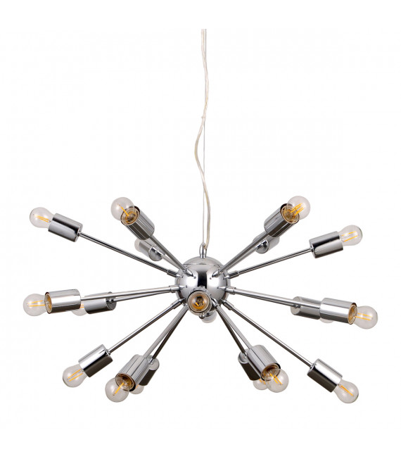 Modern hanging lamp Theo Chrome