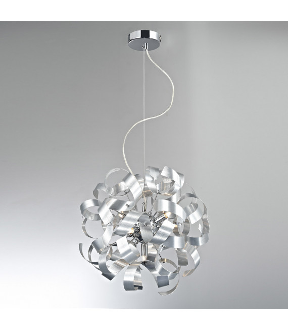 Suspension moderne Carrick argent