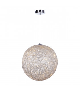 Suspension moderne Stello Chrome en aluminium