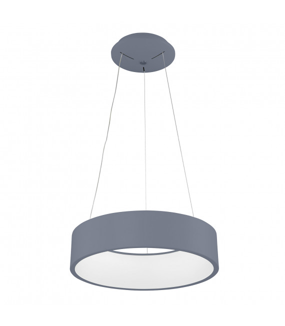 Lampada a sospensione moderna Chiara grigia