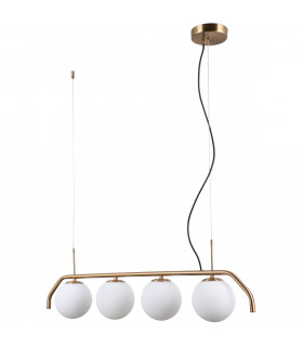 Modern suspension Carimi white lampshade