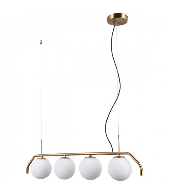 Modern suspension Carimi white lampshade
