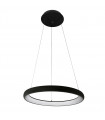 Modern suspension Alessia Noir in acrylic and metal