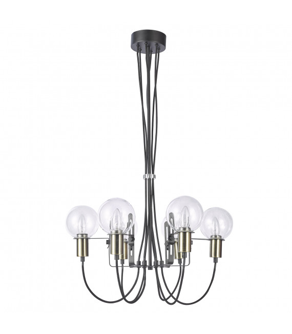 Suspension moderne Gianni Bronze antique, noir