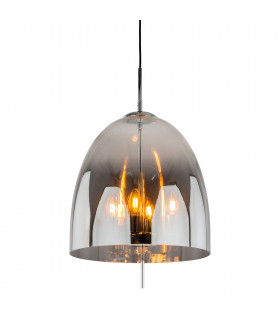 Modern pendant light Alan Chrome 4 bulbs