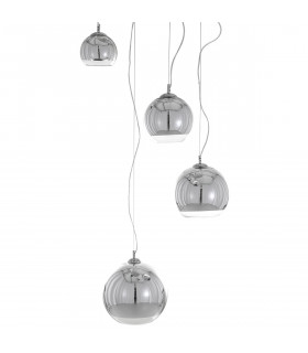 Moderne Pendelleuchte Laurent Chrome