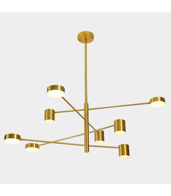 Suspension moderne Remdal Cuivre, acier et acrylique