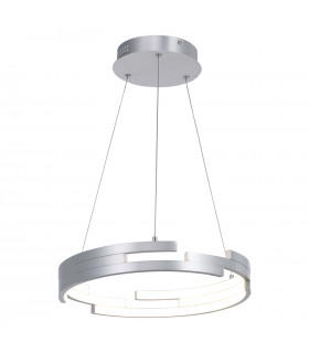 Moderna lampada a sospensione Velar Argento ossidato